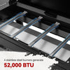 34-Inch 4-Burner Propane Gas Griddle with Hood  with 732 Sq. In.