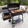 Charcoal Grill with Offset Smoker, 1200 sq. in.
