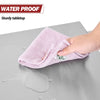 Royal Gourmet Hand using a pink cloth to wipe a water droplet on a gray surface, with 'Water Proof' text above.