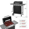 3-Burner Gas Grill  | 420 sq. in. | Pegboard Storage