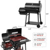 Charcoal Grill & Offset Smoker | 824 Sq. In.