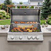 Built-In Gas Grill Head with Sear & Infrared Rear Burners