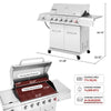6-Burner Gas Grill with Sear & Side Burners