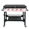 36-Inch Flat Top Gas Griddle with Collapsible Shelves