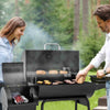 30-Inch Barrel Charcoal Grill with Offset Smoker