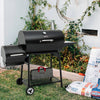 30-Inch Barrel Charcoal Grill with Offset Smoker