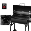 30-Inch Barrel Charcoal Grill with Offset Smoker