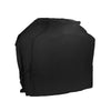 Black grill cover on a white background