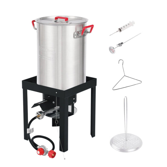 30 QT Aluminum Turkey Fryer Set - Royal Gourmet