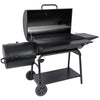 Black barbecue grill on a white background
