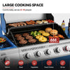 5-Burner Propane Gas Grill | 64,000 BTU | Blue
