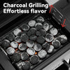 Gas & Charcoal Grill Combo with Offset Smoker
