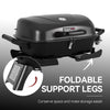 Royal Gourmet Portable grill with foldable support legs on a gray background