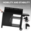 Outdoor BBQ Cart Table with Storage Shelves