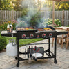 4-Burner Gas Grill & Griddle Combo
