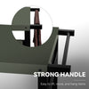 Royal Gourmet Metal handle with a strap attached, labeled 'Strong Handle' on a gray background.