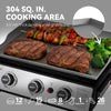 3-Burner Portable Tabletop Gas Griddle | 25,500 BTU