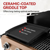 4-Burner Portable Propane Grill & Griddle Combo with Hood
