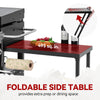Premium 4-Burner Gas Griddle with Foldable Pull-Out Side Table