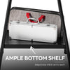 Portable 2-Burner Gas Grill with Stand and Shelf, Gray