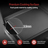 Royal Gourmet Black cooking surface with text highlighting features and material details