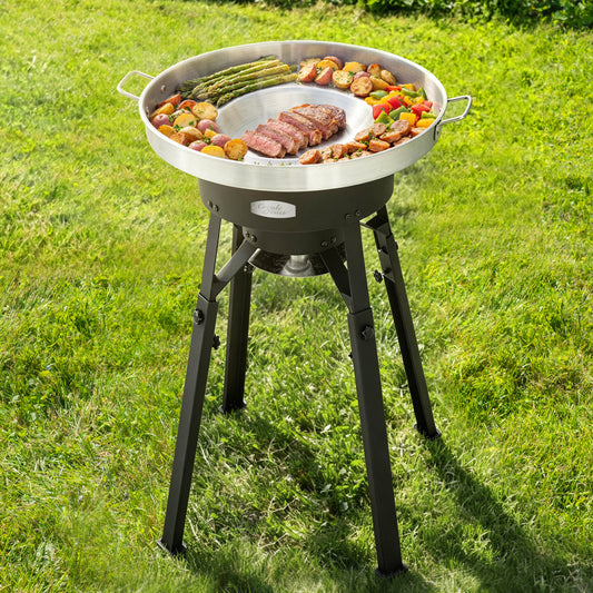 Portable Gas Cooker with Stainless Steel Wok