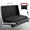 30-Inch 4-Burner Gas Griddle with Hood