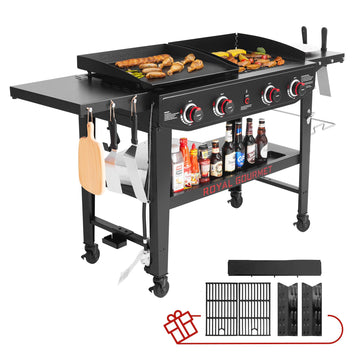 4-Burner Gas Grill and Griddle Combo