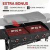 4-Burner Gas Grill and Griddle Combo