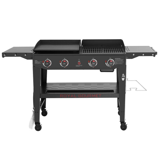 4-Burner Gas Grill and Griddle Combo