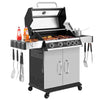 4-Burner Gas Grill with Side Burner