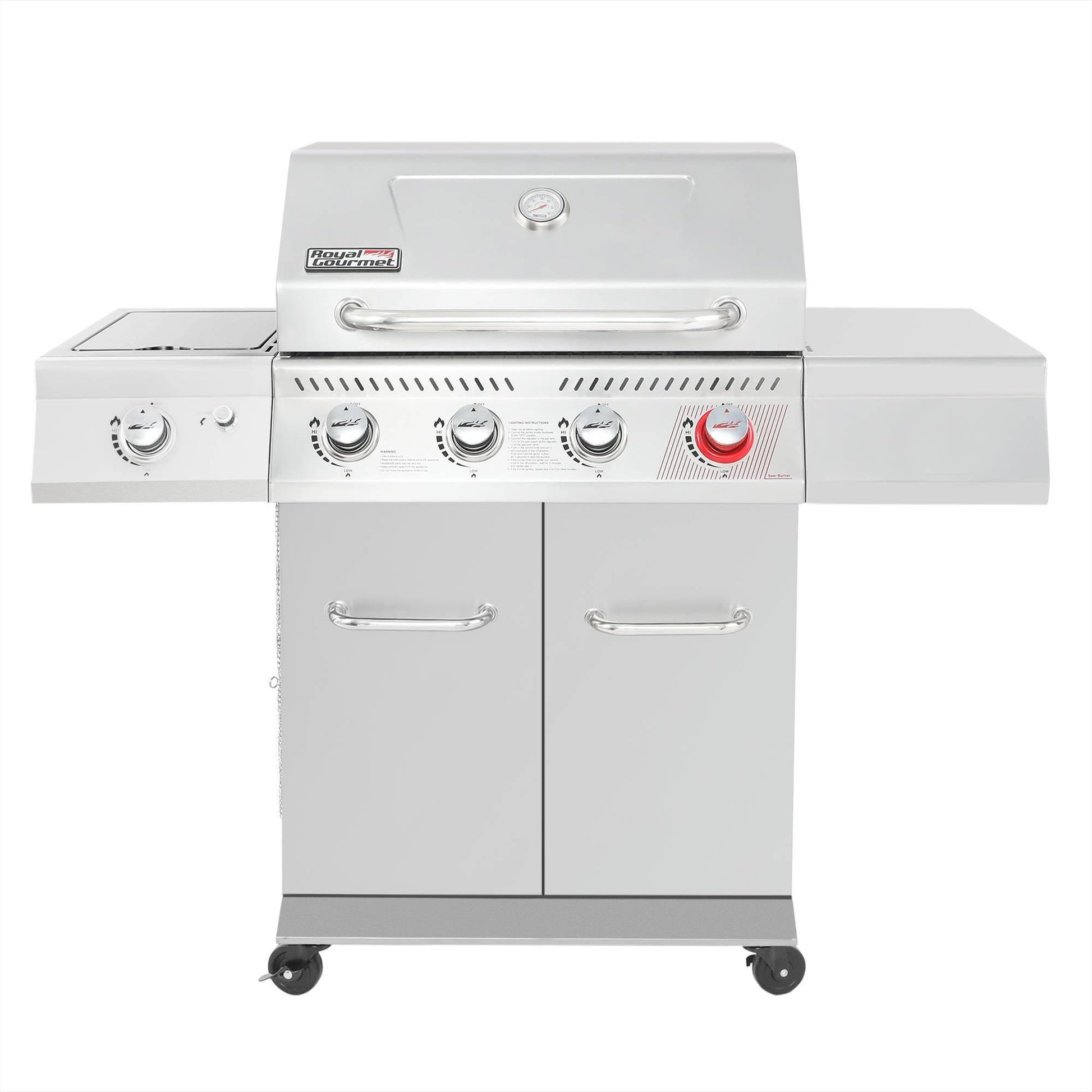 5-Burner Gas Grill with Side Burner | Royal Gourmet