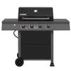4-Burner Gas Grill with Side Shelves
