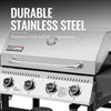 4-Burner Gas Grill with Stainless Steel Lid