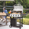 4-Burner Gas Grill with Stainless Steel Lid