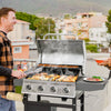 4-Burner Gas Grill with Stainless Steel Lid