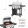 4-Burner Gas Grill with Stainless Steel Lid