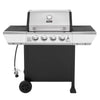4-burner Royal Gourmet gas grill with upper lid for outdoor grilling
