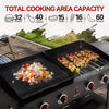 4-Burner Gas Grill and Griddle Combo