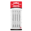 4-piece stainless steel seafood forks set for shellfish