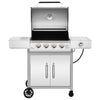 Stainless steel Royal Gourmet gas grill on a white background
