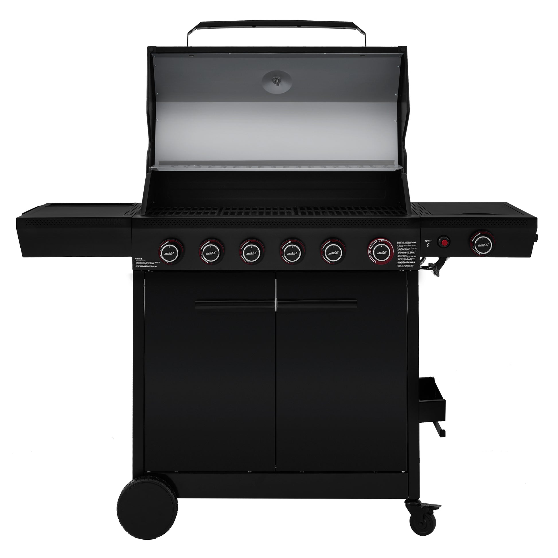 Black Royal Gourmet barbecue grill on a white background