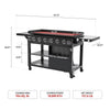 44-Inch 6-Burner Flat Top Gas Griddle, 78,000 BTU, 994 sq. in.