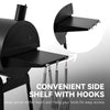 28-Inch Barrel Charcoal Grill with Side Table, 626 sq. in.