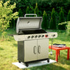 6-Burner Gas Grill with Sear Burner and Side Burner - 699 Sq. In. Outdoor BBQ Grill with Cover