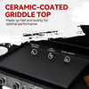 34-Inch 4-Burner Propane Gas Griddle with Hood