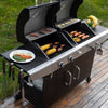 2-Burner Gas and Charcoal Combo Grill