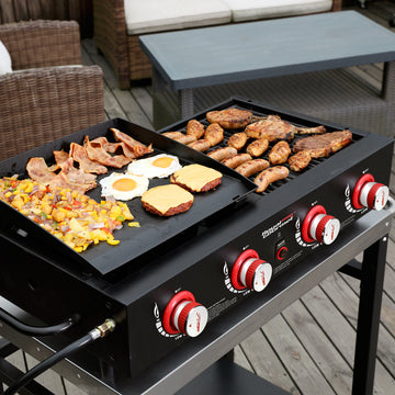 4-Burner Portable Propane Grill & Griddle Combo
