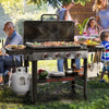Royal Gourmet GB4005P propane gas griddle in use outdoors at backyard cookout