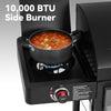 Gas & Charcoal Grill Combo with Offset Smoker